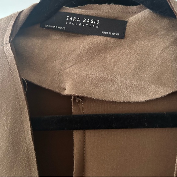 Zara Suede Oversized Coat NWT - Picture 2 of 3